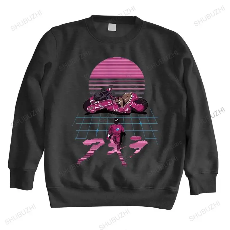 

men autumn black hoody vintage sweatshirt brand clothing LettBao Akira Synthwave new arrived unisex cotton hoodie casual top