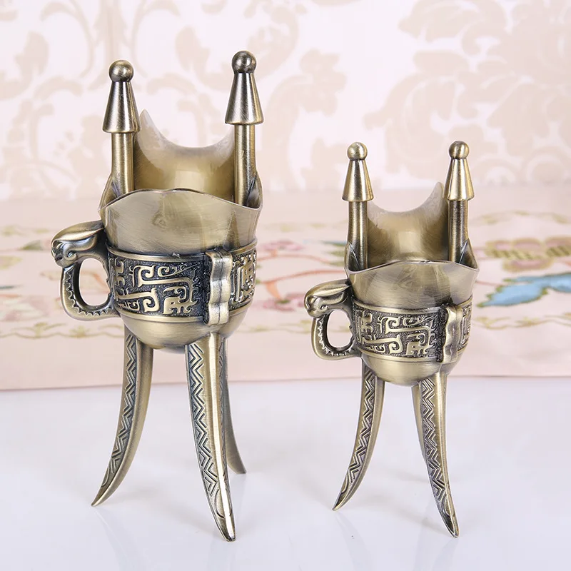 2 шт./лот Ретро бокал для белого вина свадебный европейский античный металл