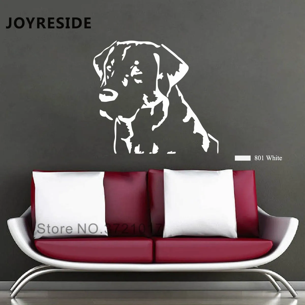 Виниловый декор для домашней гостиной лабрадора|Наклейки на стену| |