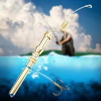 fishing rod mini portable ultra stainless steel elastic river lake ice pole