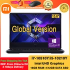 Игровой ноутбук Xiaomi Redmi G, глобальная версия, 16,1 дюйма, Intel I7I5, 16 ГБ DDR4, 2933 МГц ОЗУ, 512 Гб SSD, PCie, офисный Redmibook