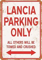 lancia parking only wall plaque sign 8x12 inch