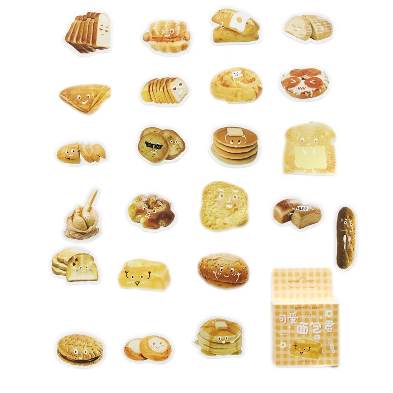 46 шт./упак. Милая клейкая бумага для хлеба Yummy блокнот альбом дневник декоративная
