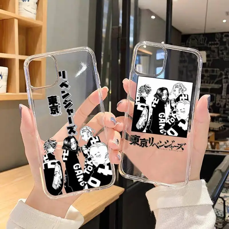 

Anime Tokyo Revengers Phone Case For iphone 13 12 11 8 7 plus mini x xs xr pro max Transparent soft