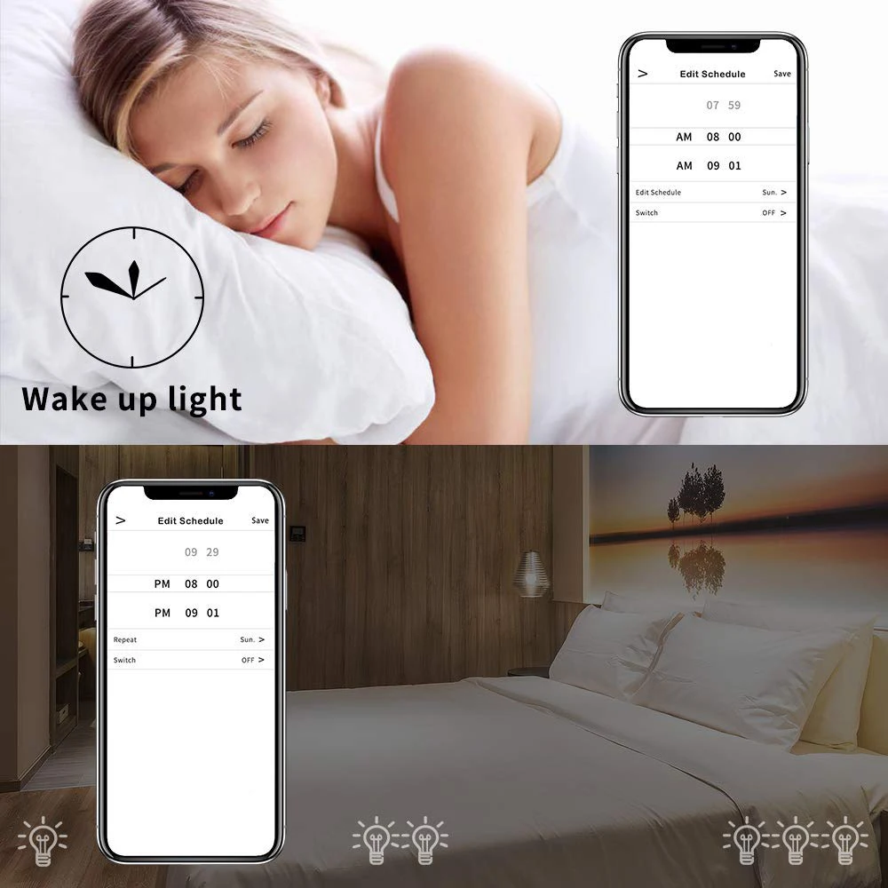 

AC110-220V 10W WiFi tuya Smart Life Light E27 LED Bulb RGB+CCT(White+warm white) Dimmable with work Amazon Alexa Google Home