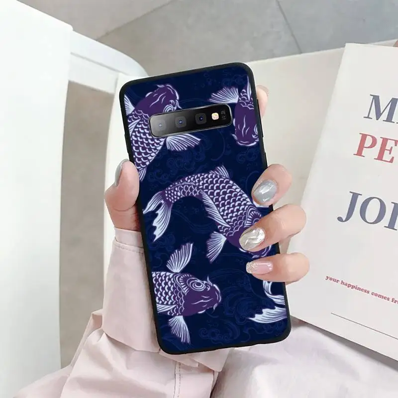 

Art painting aesthetic carp Phone Case For Samsung S6 S7 edge S8 S9 S10 e plus A10 A50 A70 note8 J7 2017