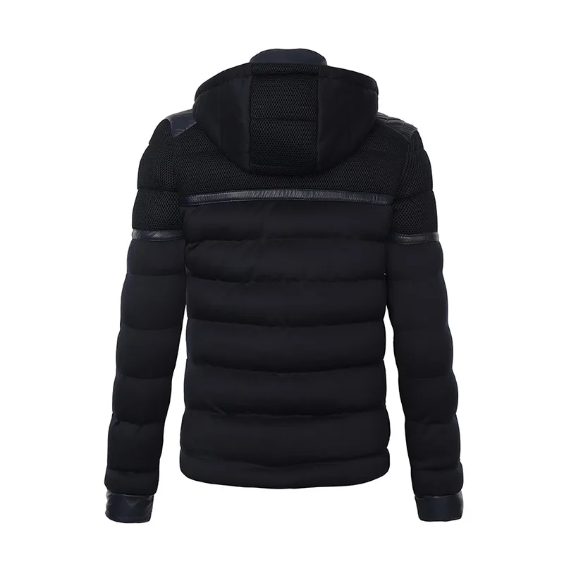 Высококачественная Мужская зимняя куртка парка с длинными рукавами ветровка