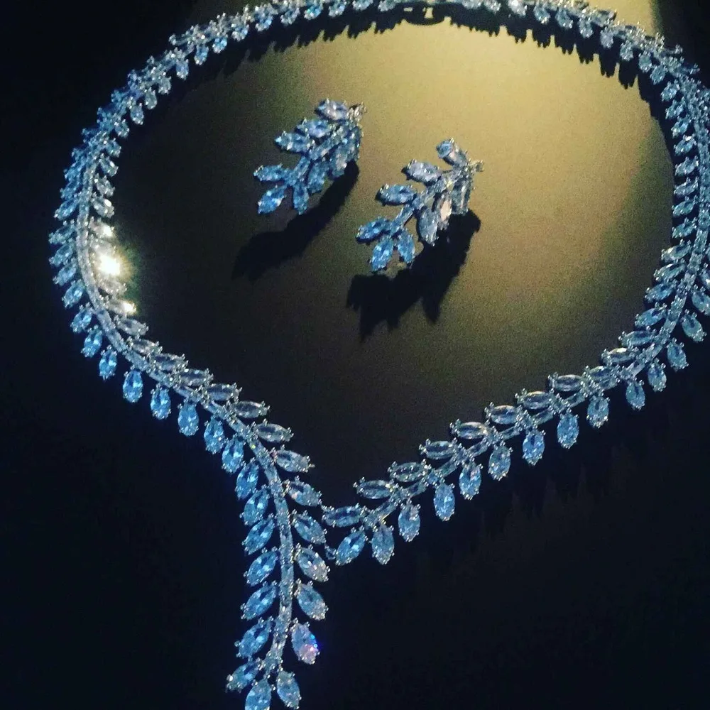 ZAKOL экскюзив! Белый цвет принцесса свадебные украшения набор с AAA кубический