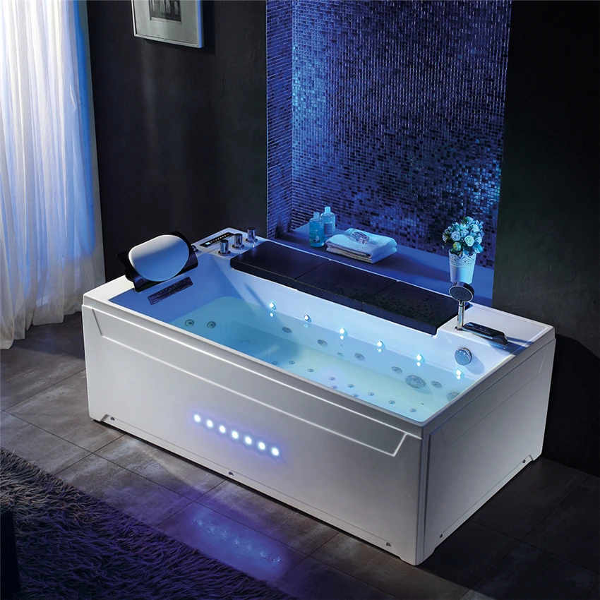 

Высококачественная акриловая ванна 1,8 м, внешняя искусственная ванна, домашняя ванная, 110 В/220 В, 1,5 P, 3000 Вт (1800*1000*660 мм)
