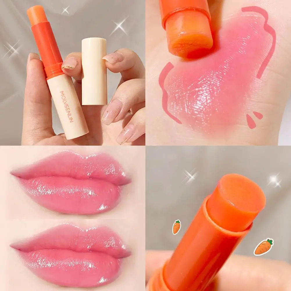 

Carrot Color-changing Lipstick Lip Balm Female Moisturizing Lipstick Non-fading Primer Moisturizing Lip Anti-chapped Z3f4
