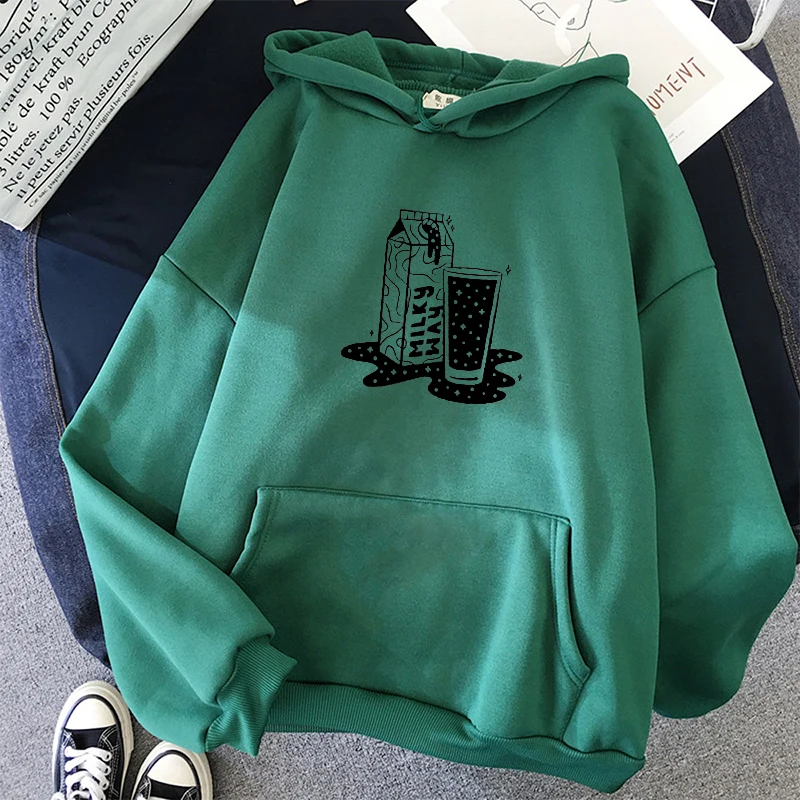 

Winter Pullovers Tops Velvet Hooded Women Mens Pattern Hoodies and Streetwear Sweatshirts Oversized for Autumn with Hip Hop 2021