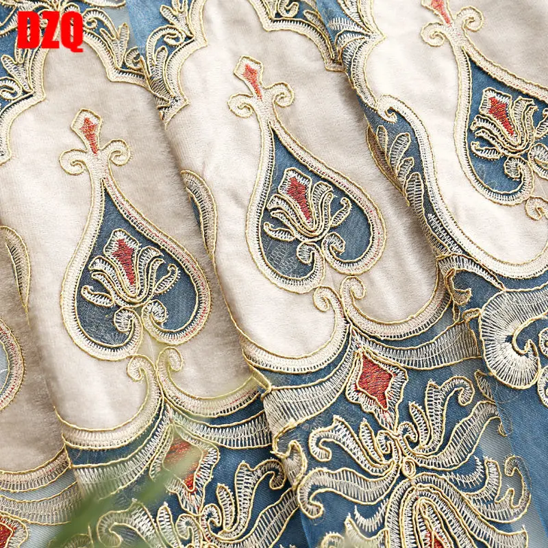 

Luxury European Tulle Curtains Blackout Window Curtain for Living Room Bedroom Kitchen Modern Decoration Drapes Blinds