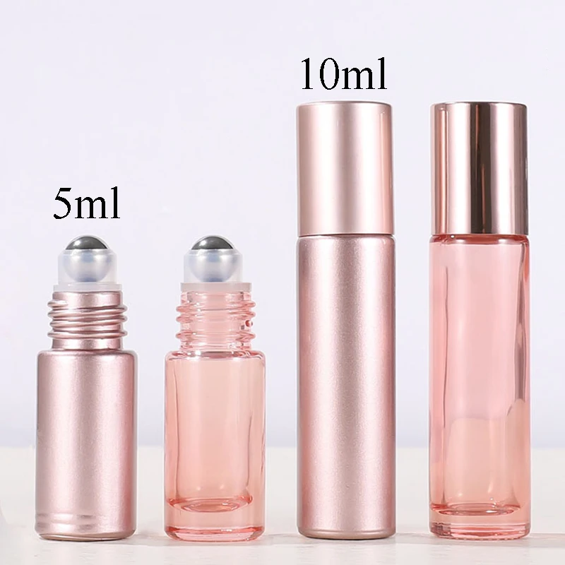 Пустая роликовая бутылка 10 шт./лот 5 мл стеклянная рулонная с шариками из