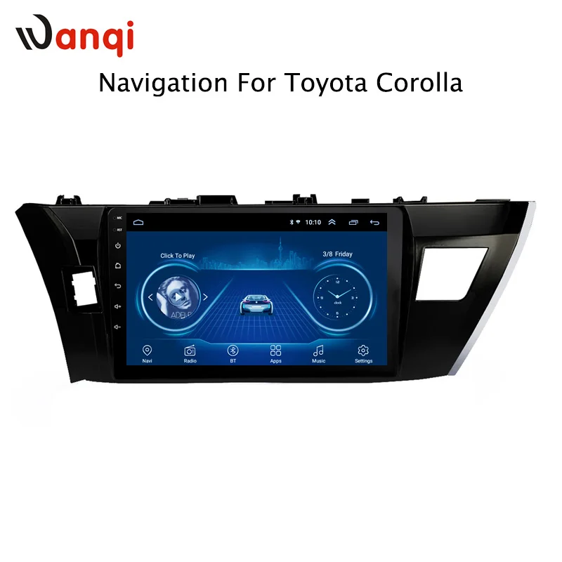 10 1 дюймовый Android 9 Автомобильный GPS навигатор видео DVD Play экран для Toyota Levin Corolla 2014