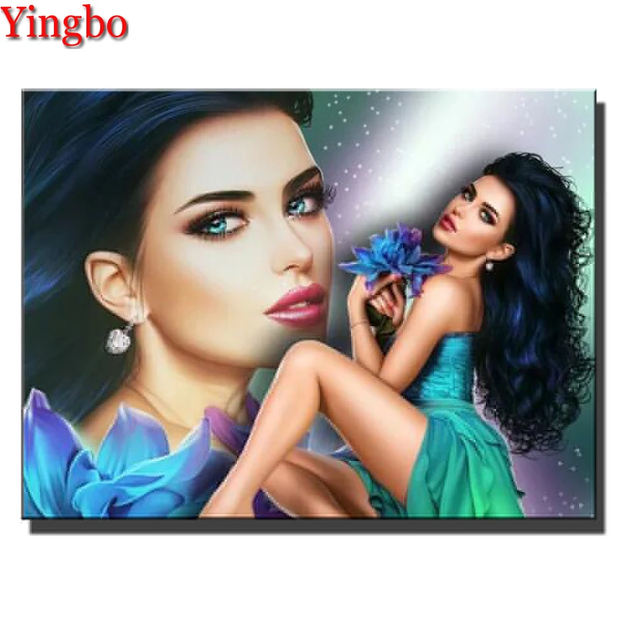 

Diamond Painting Sexy Woman 5D diy Diamond Mosaic Cross Stitch Full Drill Square Diamond Embroidery Home Decoration