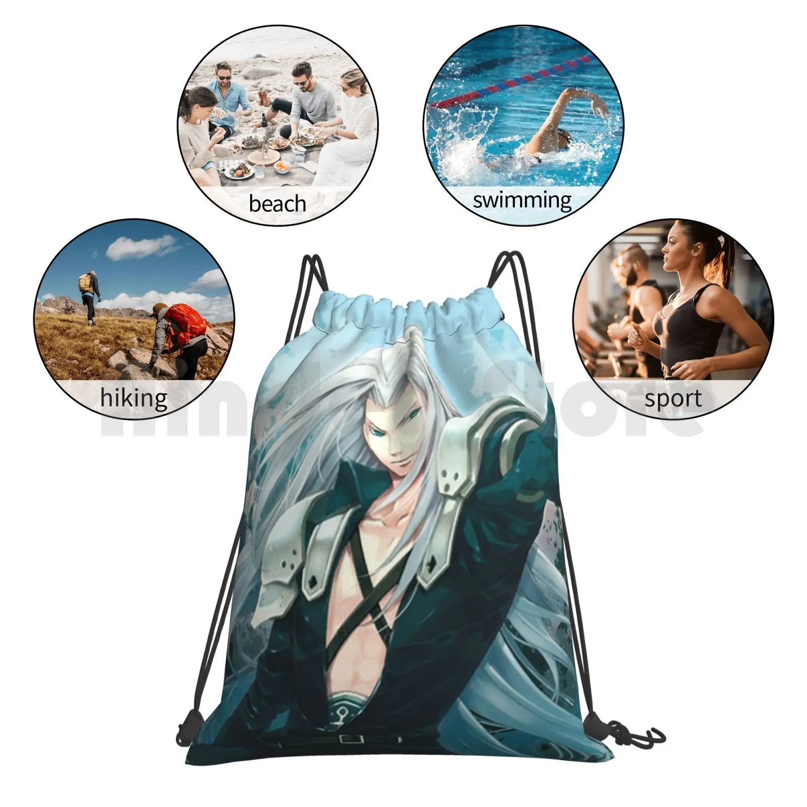 Сумка для тренажерного зала Sephiroth рюкзак сумка с кулиской водонепроницаемая