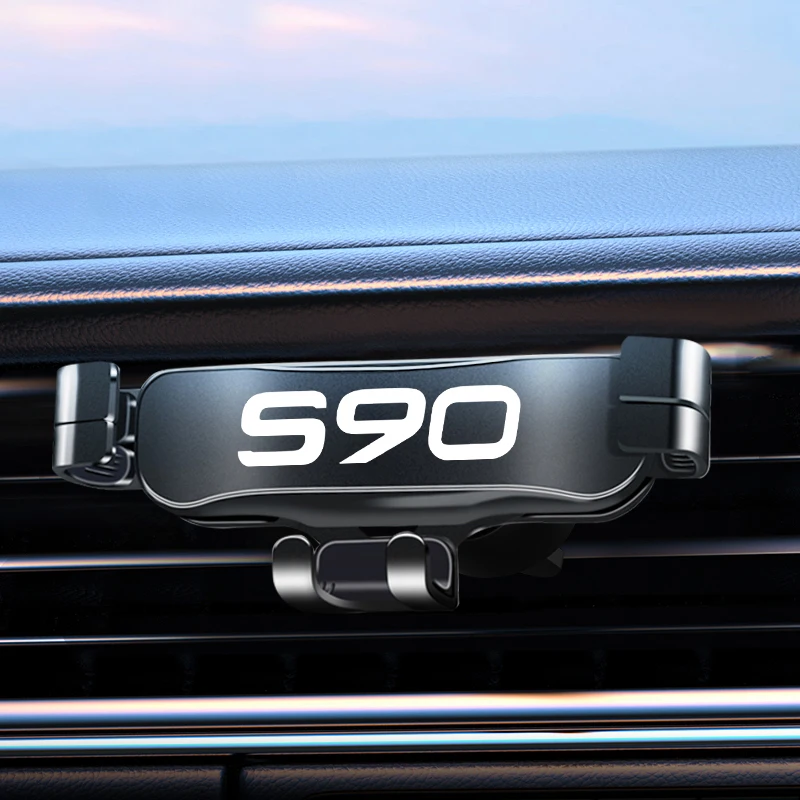 

Автомобильный держатель для телефона для Volvo S90, автомобильный держатель с креплением на вентиляционное отверстие, автомобильный держатель...