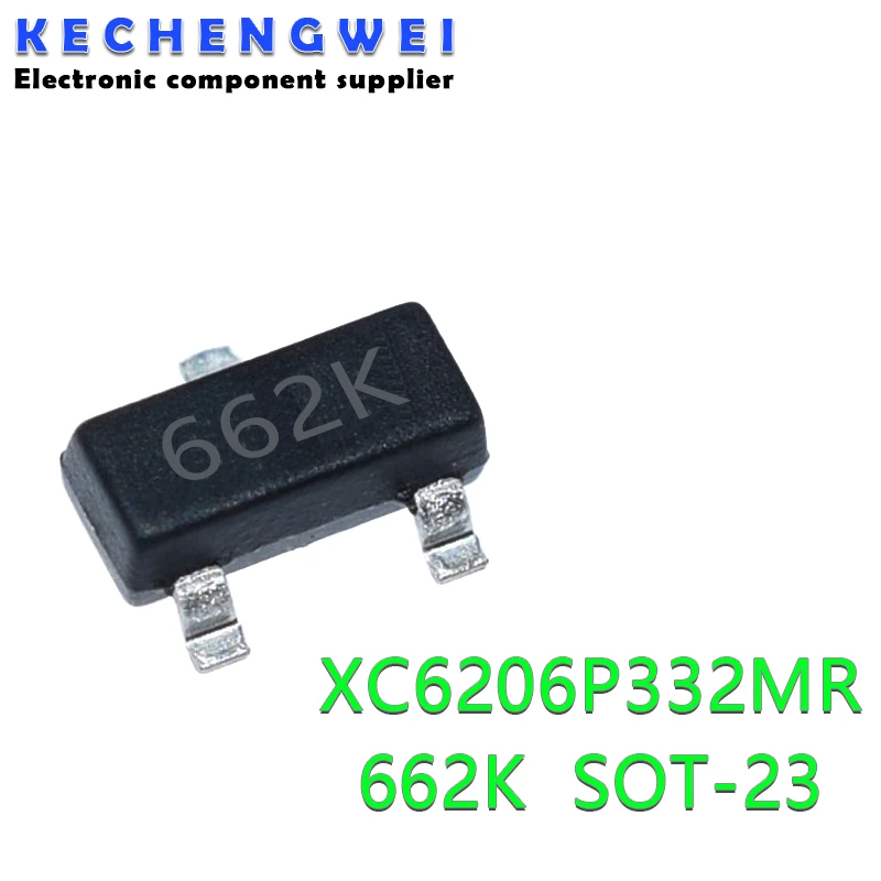 50-100 шт. XC6206P332MR SOT-23 SOT XC6206P332 SOT23 XC6206 SMD(662K) 3 V/A новый и оригинальный чипсет IC |