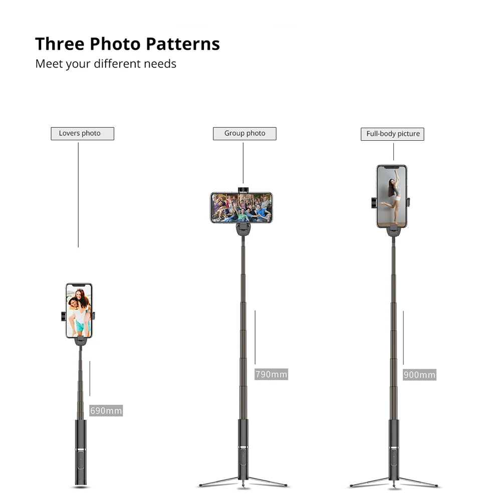 Портативный интегрированный штатив селфи-палка скрытый кронштейн для телефона