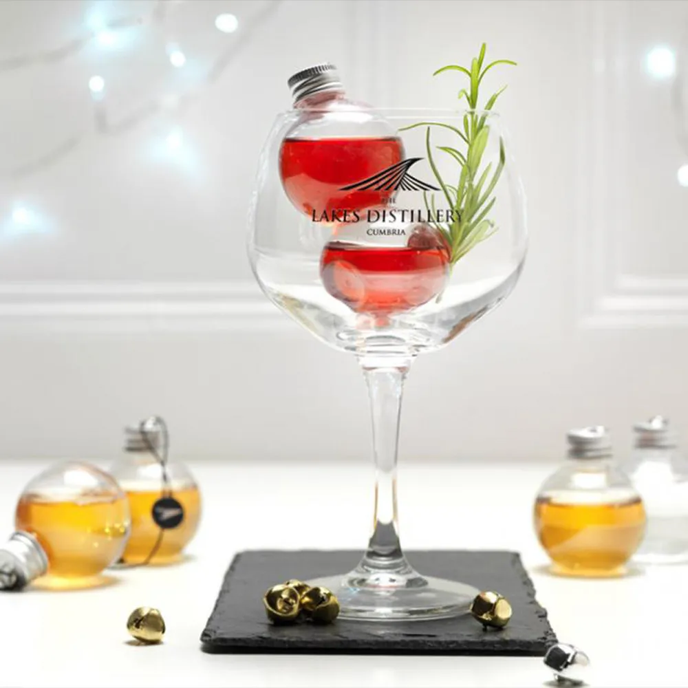 

2 PC 120ML Alcohol Filled With Christmas Tree Ornaments Kettle Milk Juice Cup Bulb Water Bottle Festival Pendant Ornament