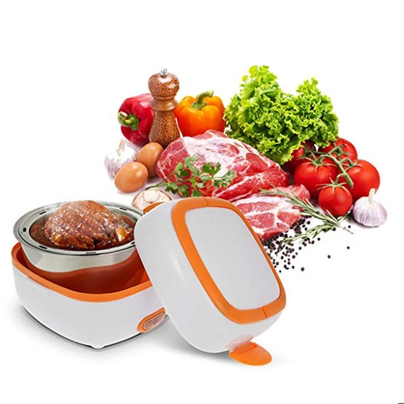 Multifunctional Electric Lunch Box Mini Rice Cooker Portable Food Heating Steamer Heat Preservation Thermostat Box(EU Plug | Дом и сад