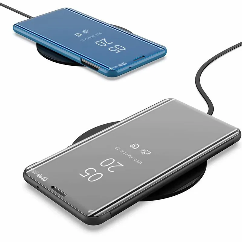 Умный зеркальный флип-чехол для samsung Galaxy A50S A70S A30S A10 A80 A90 M10 20 30 S A3 A5 A7 J3 J7 J5 2017 J2 Prime Pro