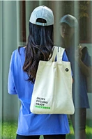 rockbros canvas bag environmentally friendly reusable foldable mens and womens large capacity one shoulder tote bag