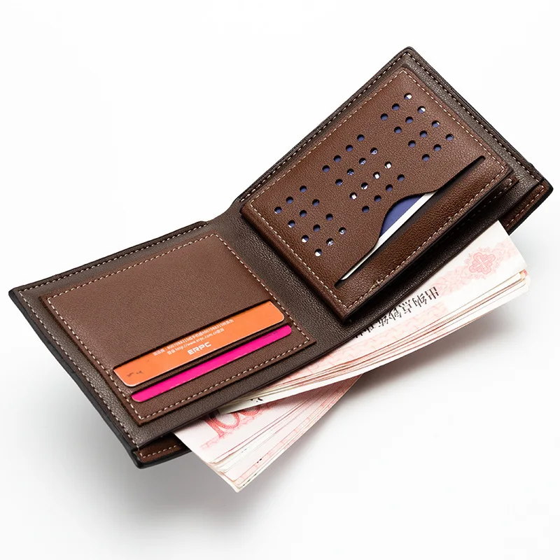 Новинка 2019 мужской кошелек короткий в японском и корейском стиле кожаный с
