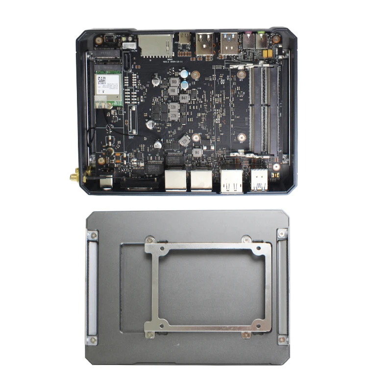 Intel Core i5 10210U/ I7 10510U/Core 10710U (8GB/40GB/2LAN/6USB) брандмауэр Мини ПК промышленный