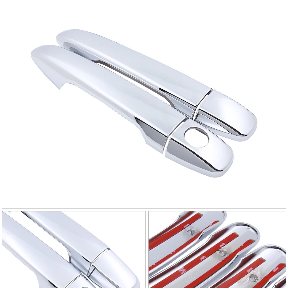 Роскошные хромированные боковые наружные дверные ручки Набор накладок для Scion tC