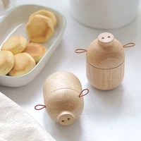 wood pig toothpick storage organizer lovely toothpicks holder organization container creative kitchen items home table decor
