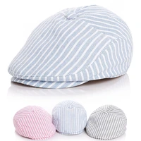 baby hats cute children stripe classic style fashion cotton adjustable sun hats toddler spring summer berets peaked baseball cap
