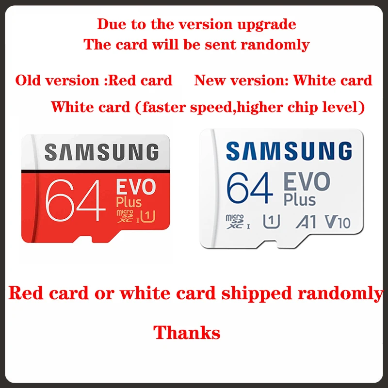 New product Original SAMSUNG EVO+ Memory Cards 64GB EVO plus U3 128GB 256GB Class10 Micro SD Card 32GB 16G microSD UHS-I TF Card 128gb sd