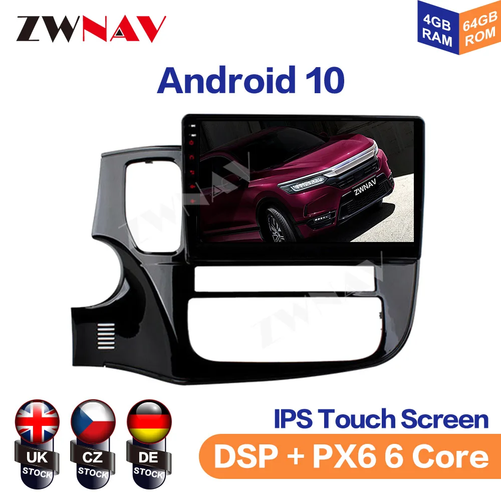

DSP 4GB RAM Android 10 Car GPS Navigation For Mitsubishi OUTLANDER 2014-2019 Car Multimedia Player Head Unit Radio Tape Recorder