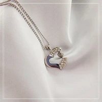 fashionable new heart shaped individual character contracted female necklace choker chain