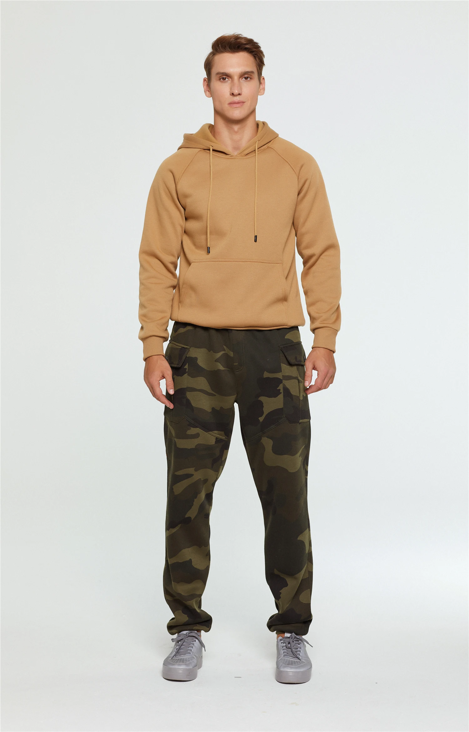 

Autumn Winter Solid Color Hoodies Men Fleece Long Sleeve O-neck Men's Sweatshirt Skateboard Hip Hop Streetwear Lovers Hoody Coat