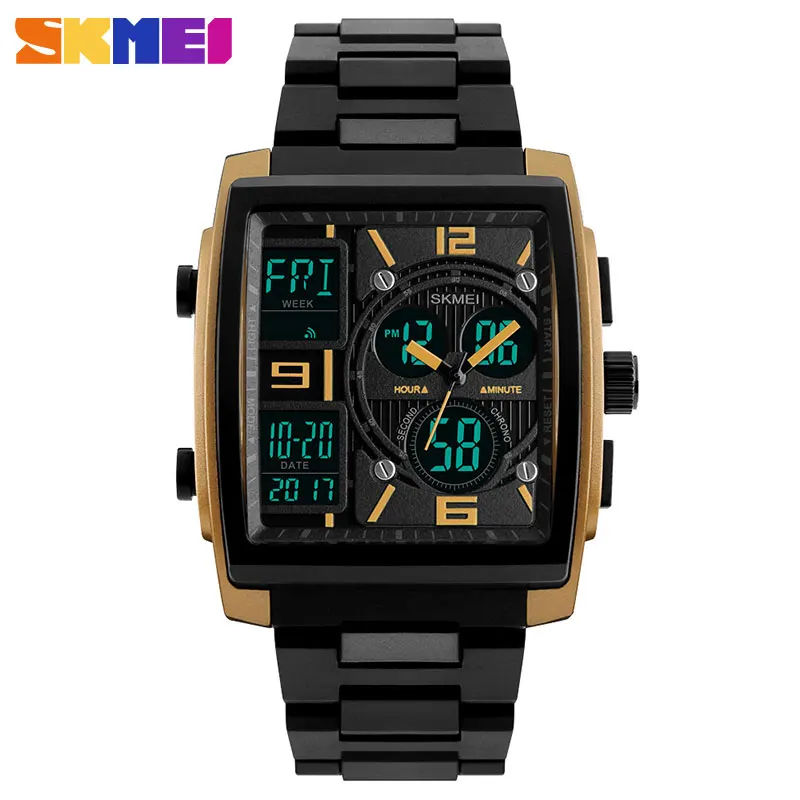 

SKMEI Men Fashion Watches Count Down Chronograph Alarm Sport Watch Watwrproof EL Light Digital Wristwatches Relogio Masculino