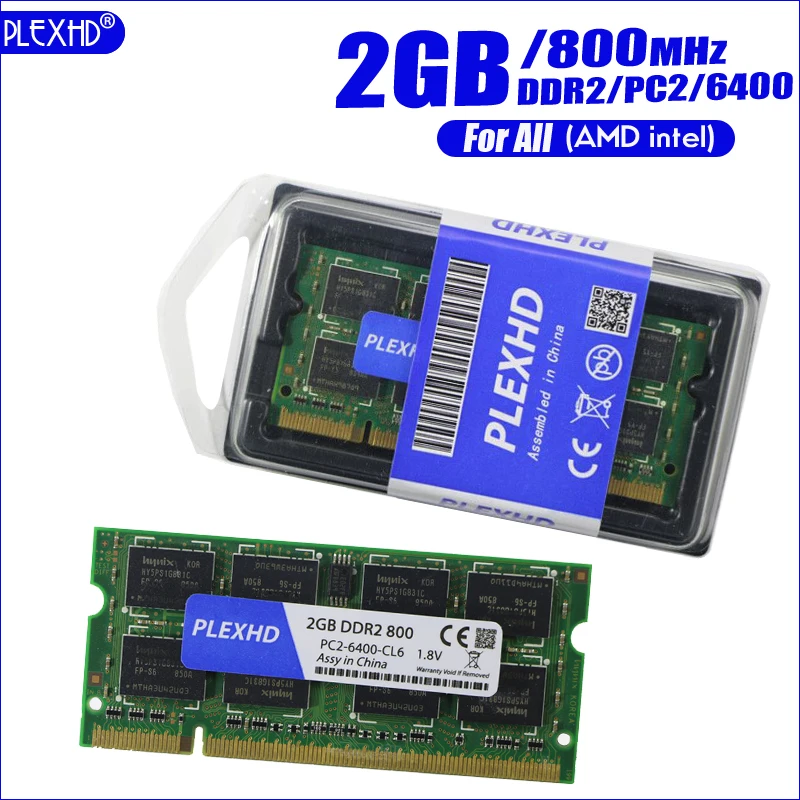 PLEXHD 2G 2 ГБ 4 8 DDR2 DDR3 PC3 pc2 6400 800 МГц память ноутбука ddr2 667 200pin ноутбук RAM hynix sec - Фото №1