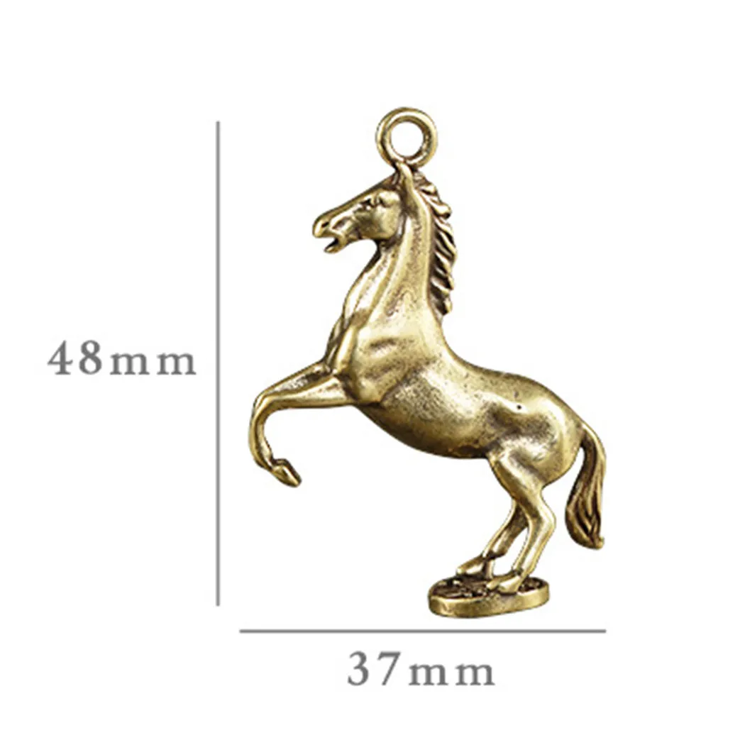 

Accessory Mini Brass Ornaments Desk Gift Home Horse Metal Office Portable