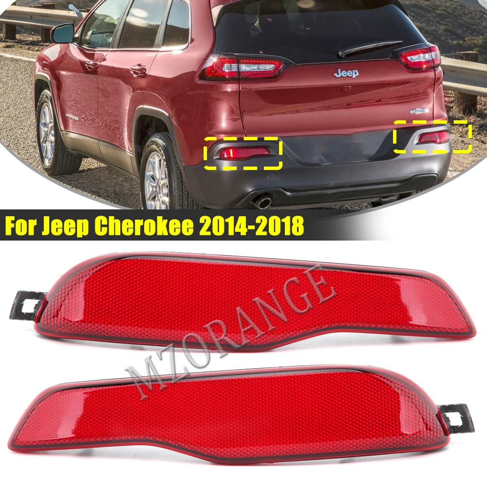 Светильник для заднего бампера для Jeep Cherokee 2014, 2015, 2016, 2017, 2018, американская версия, предупреждающая лампа стоп-сигнала заднего тормоза, автомо...