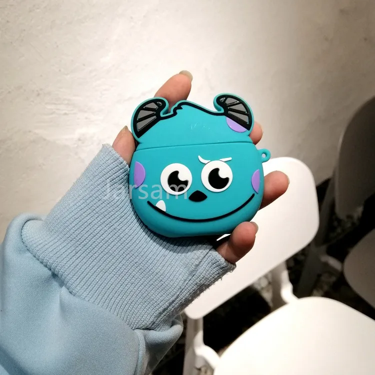 Чехол для Airpods, силиконовый чехол с рисунком для Apple Air pods, милый чехол для наушников, 3D чехол для наушников, аксессуары для наушников - Цвет: 3DHairy