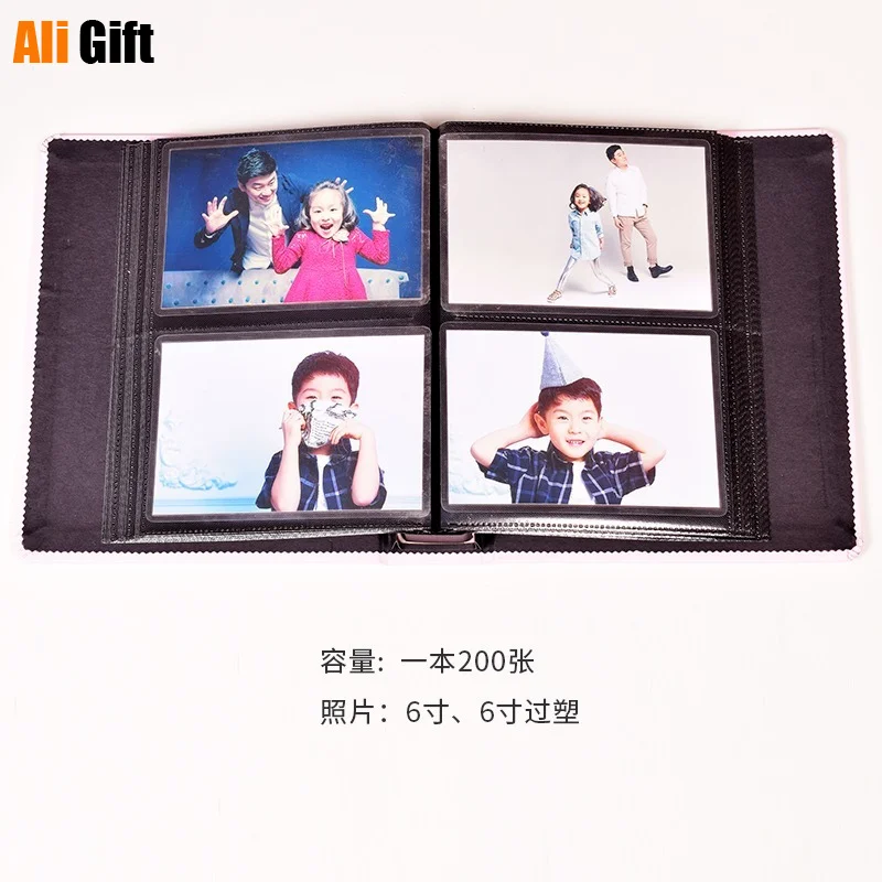 Али Подарочный фотоальбом вставка кожаный большой 6 дюймов 200 карманов Ёмкость