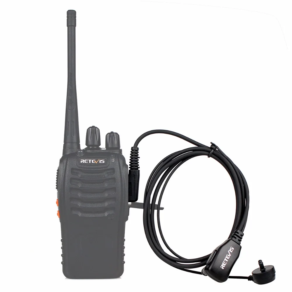 Retevis PTT MIC портативная рация с наушниками гарнитура для KENWOOD BAOFENG UV-5R BF-888s Retevis H777 RT22 TYT HYT Walkie Talkie C9003A