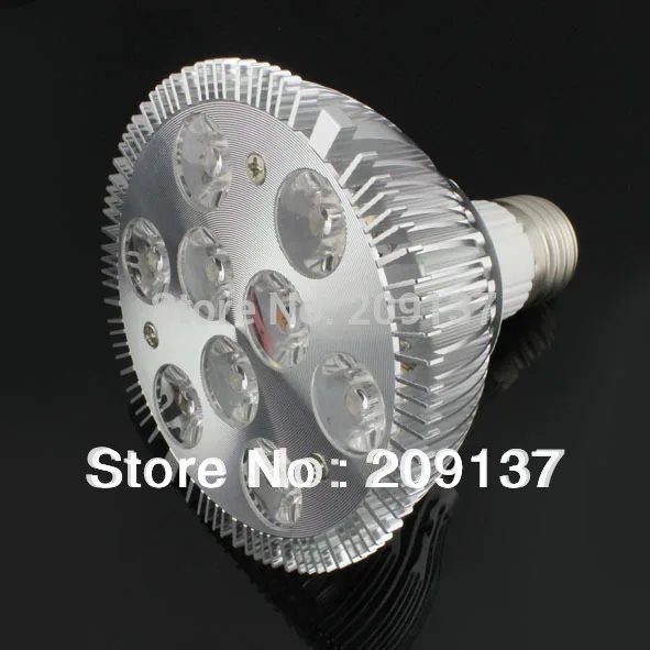 

Free shiping Par30 LED lamp bulb 9*2W 18W E27 Dimmable led spot light 95-265V 10pcs/lot