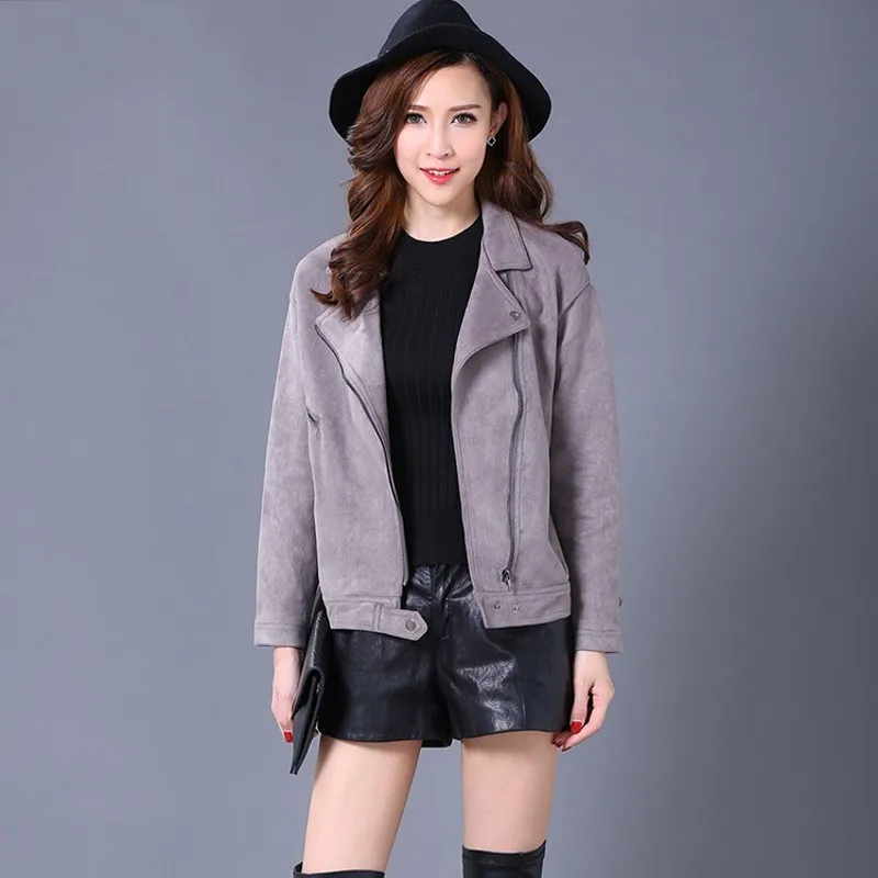 Весна-Осень 2020 новое замшевое пальто для женщин плюс размер бренд отложной