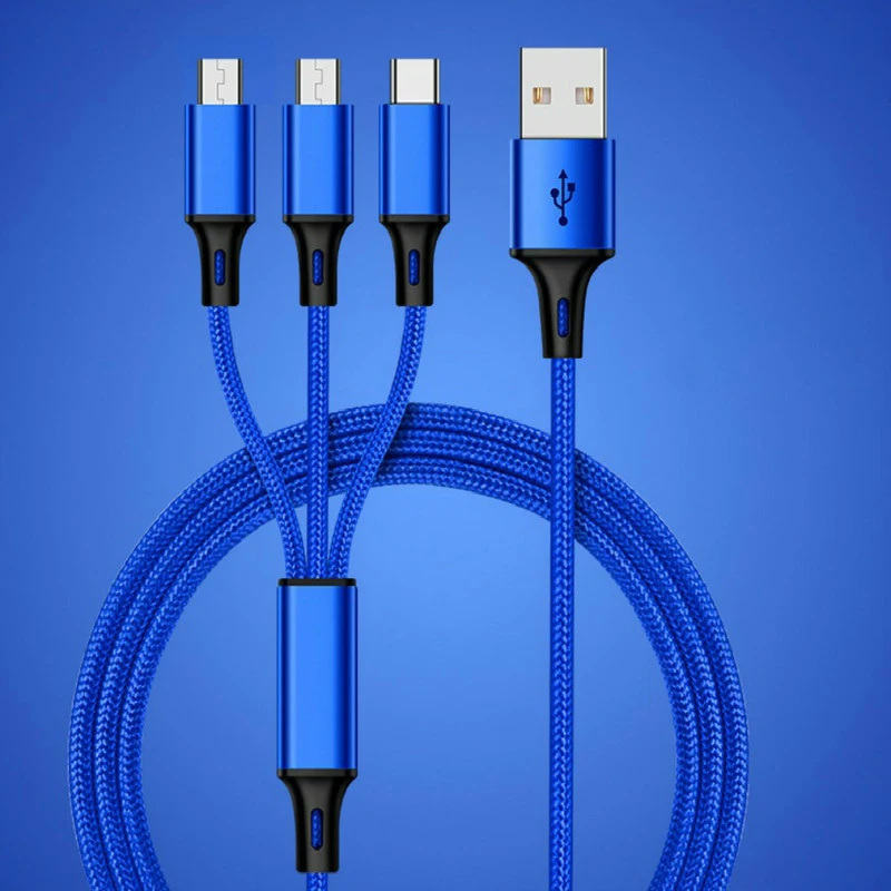 Кабель для зарядки Micro USB/Type-C 1 м портативный 2.8A Iphone X Samsung Galaxy Note 9 Redmi 8 | Мобильные