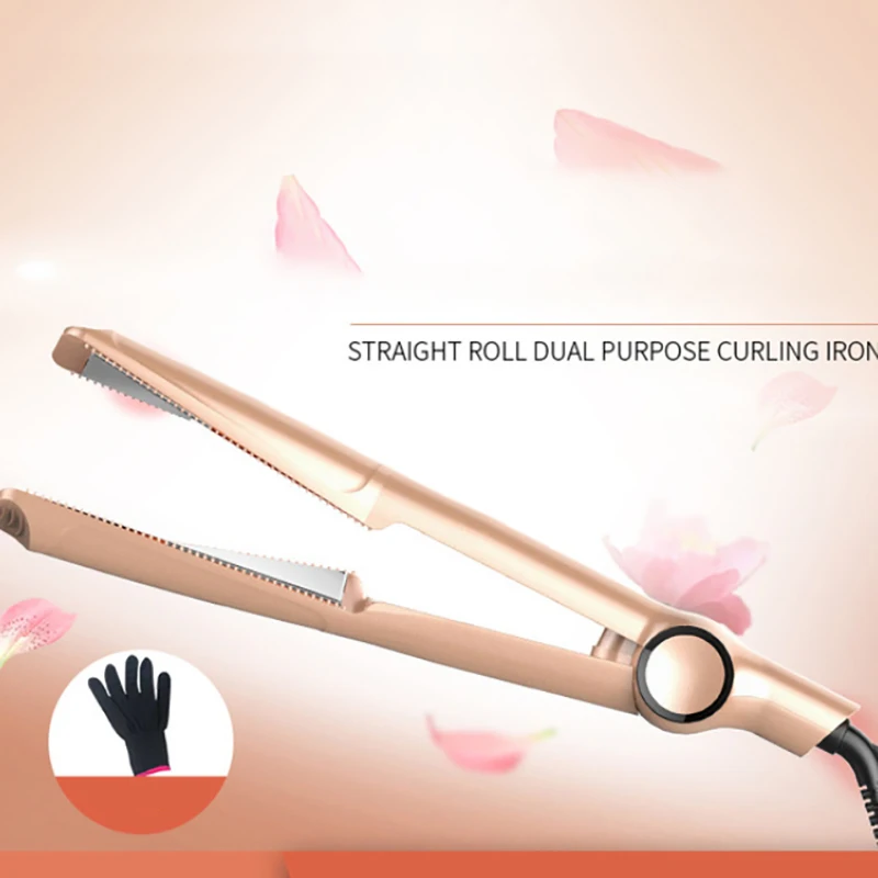 Щипцы для завивки волос скрученные прямые волосы устройство 2 в 1 двойного