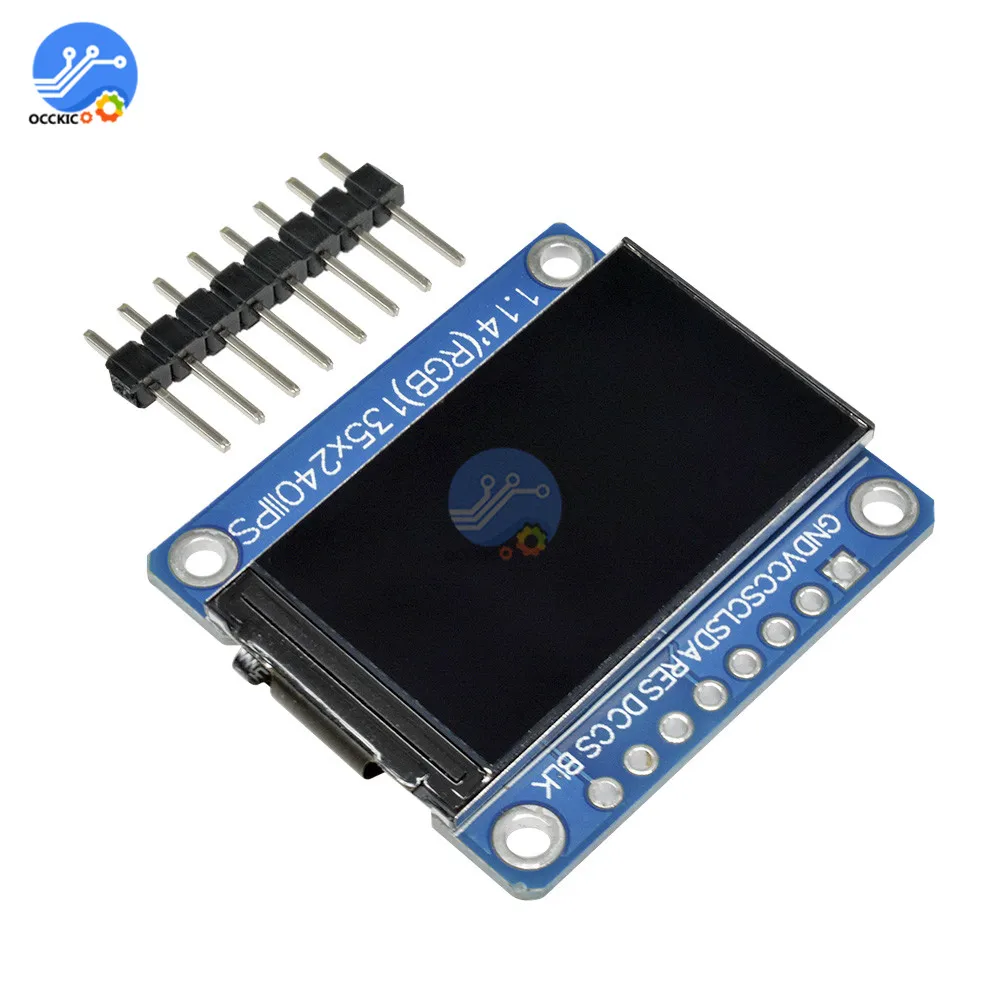 1 14 дюймовый TFT ST7789 драйвер светодиодного O экрана модуль дисплея 135*240 8PIN SPI HD