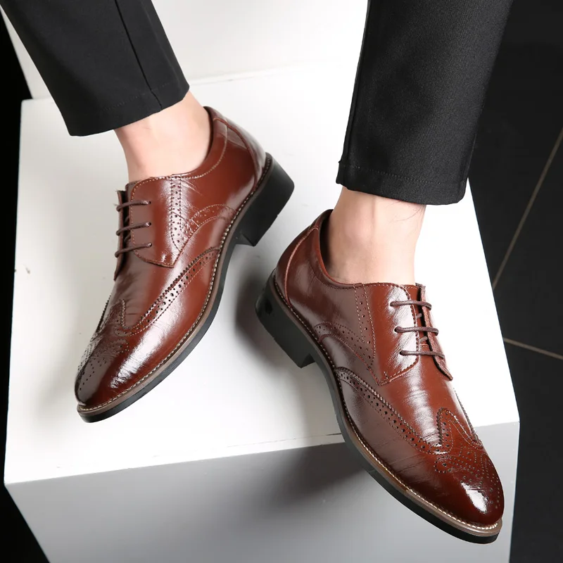 Мужские классические туфли броги CPI дизайнерские Формальные из натуральной кожи