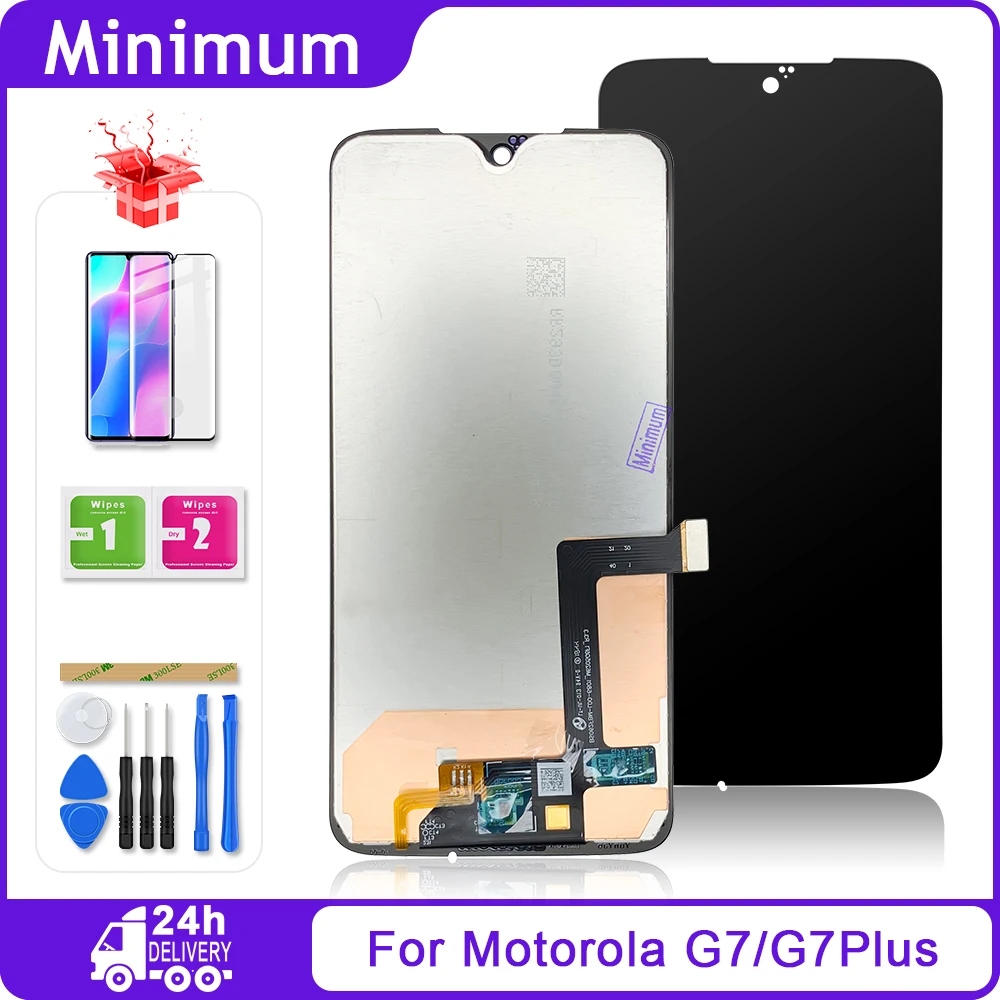 ЖК дисплей для Motorola G7 сенсорный экран дигитайзер в сборе запасные части Moto / Plus 6 2